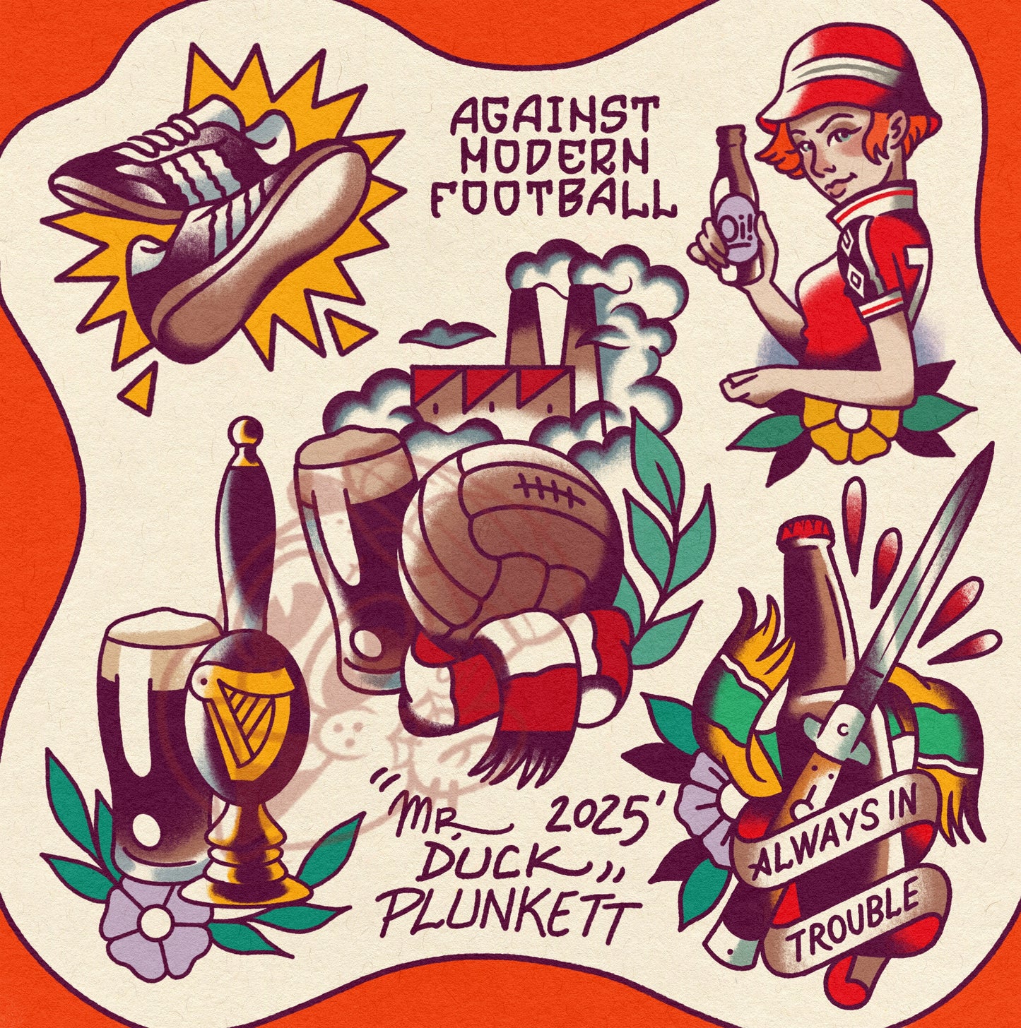 Against modern football print
